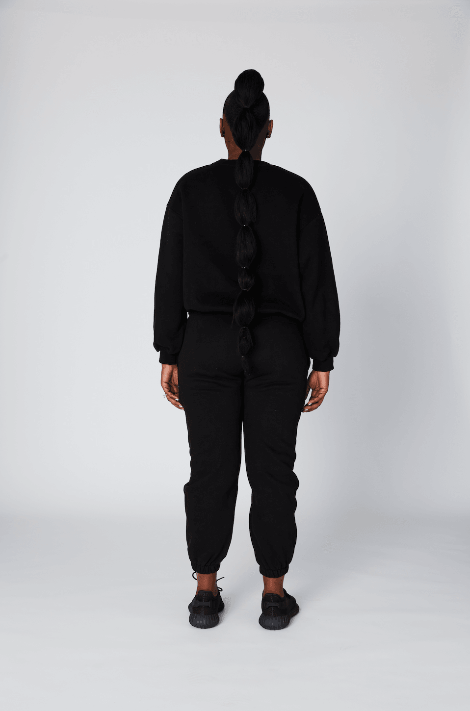 Cotton Tracksuit Pants - Black