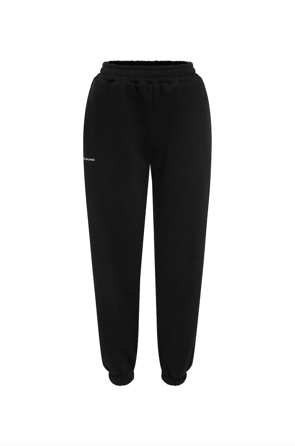 Cotton Tracksuit Pants - Black