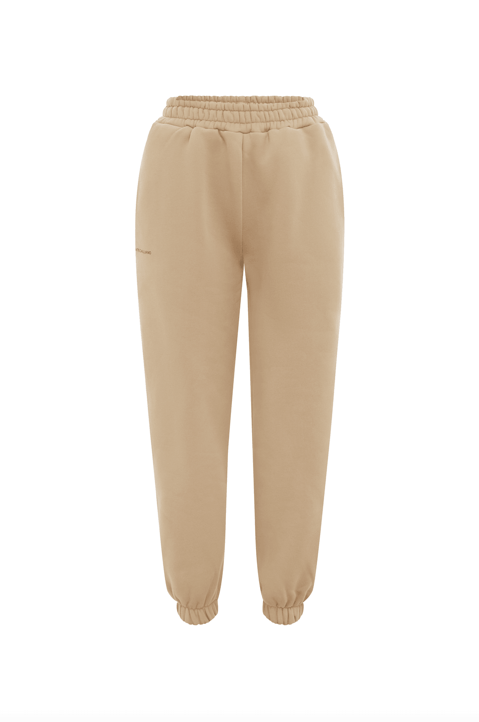 Cotton Tracksuit Pants - Coffee