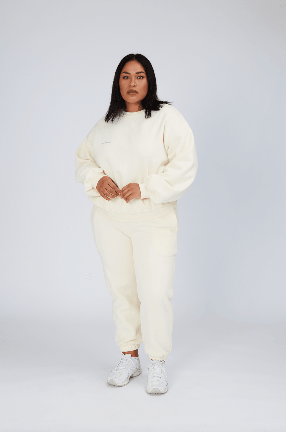 Cotton Tracksuit Pants - Cream