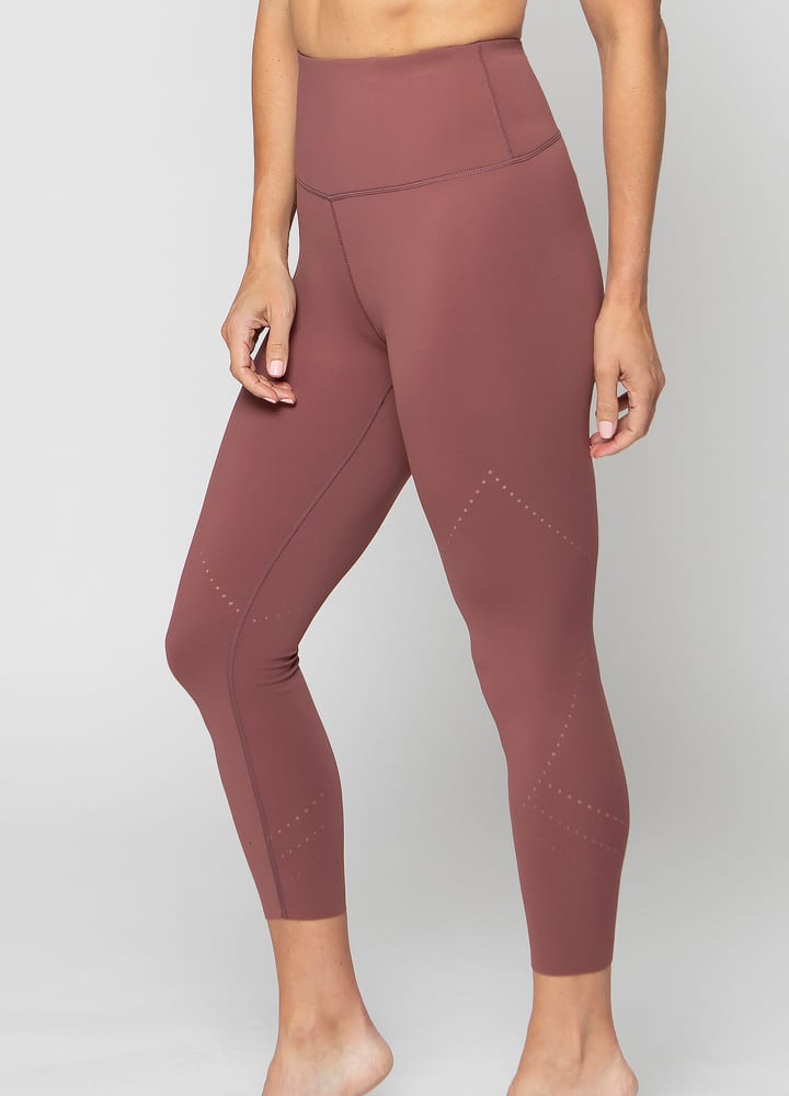 Laser Cut Smooth 7/8 Length High Waisted leggings