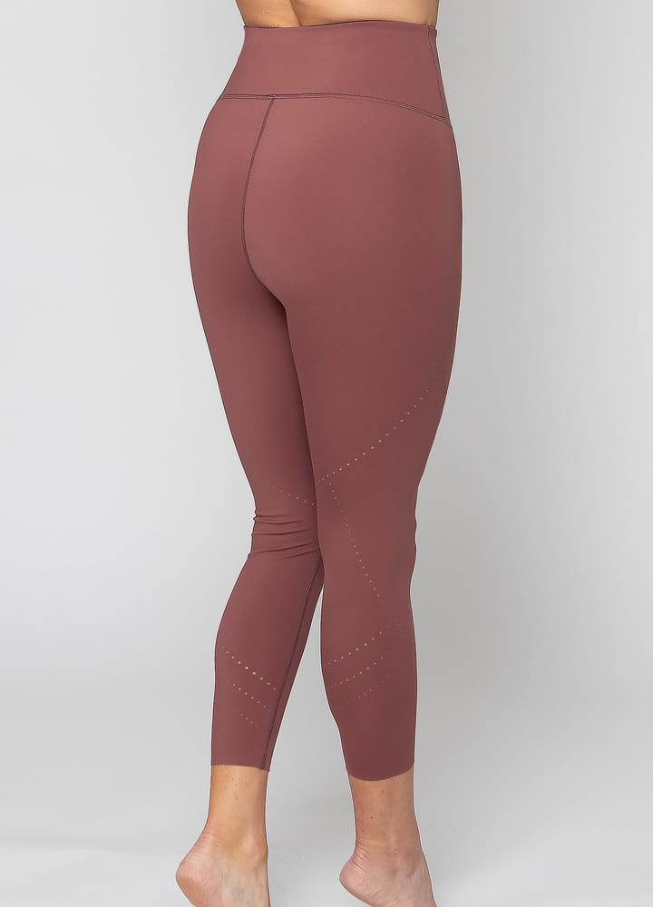 Laser Cut Smooth 7/8 Length High Waisted leggings