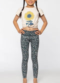 Girls Yoga Tights with Pockets Daisy