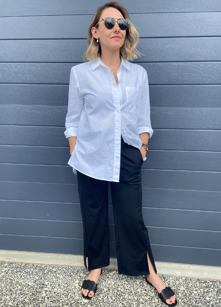 Split Hem Wide Leg Pants