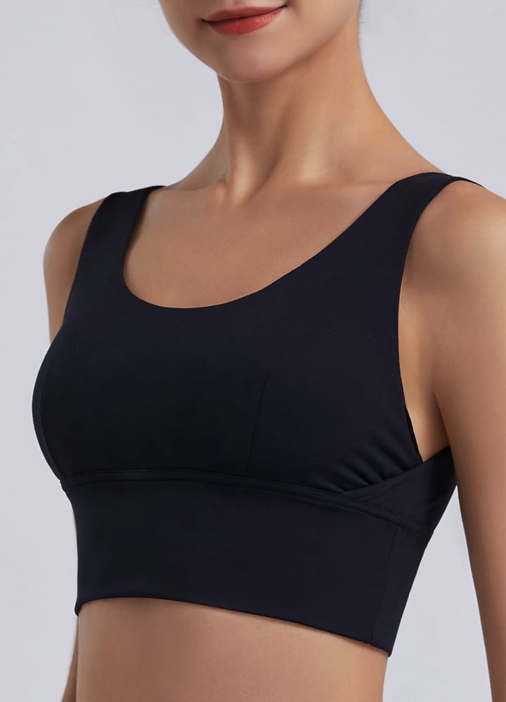 Wide Strap U Back Sports Bra
