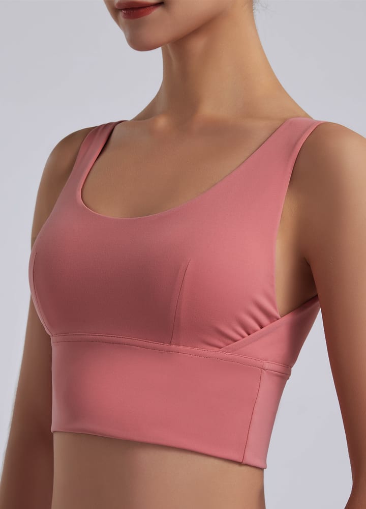 Wide Strap U Back Sports Bra