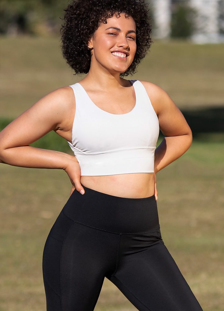 Wide Strap U Back Sports Bra