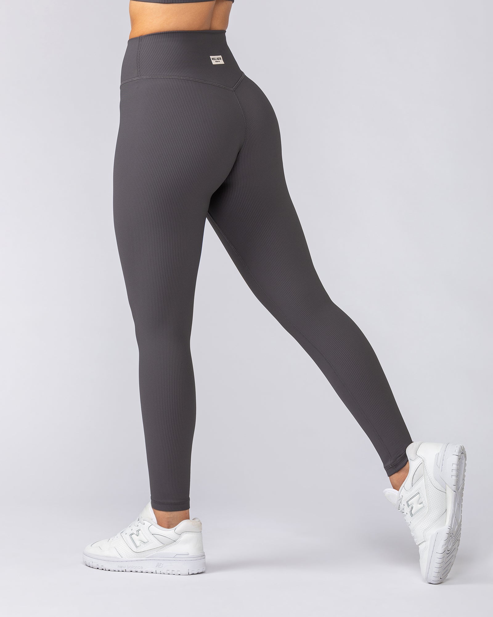 Zero Rise Rib Ankle Length Leggings - Phantom