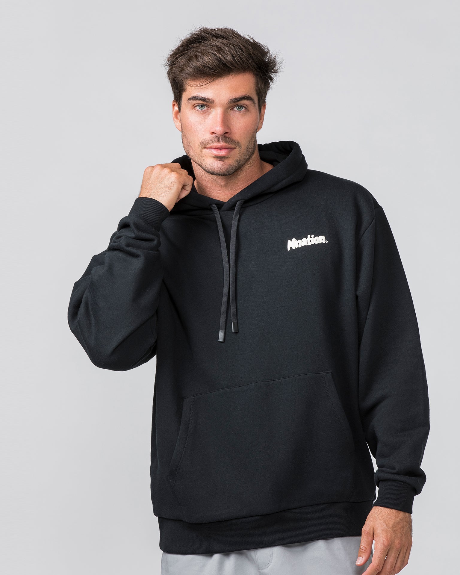 MNation Oversized Hoodie - Black