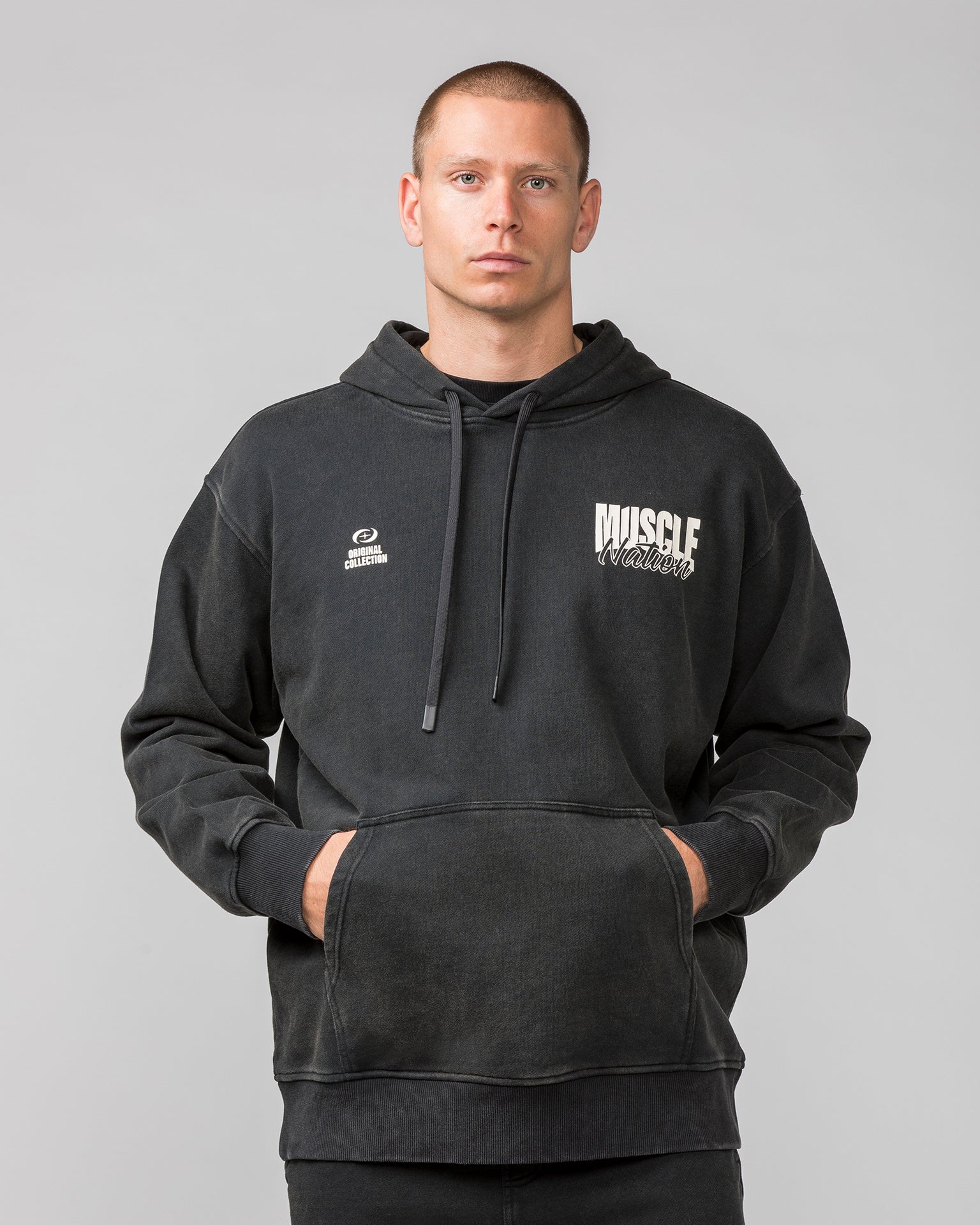Culture Hoodie - Washed Black