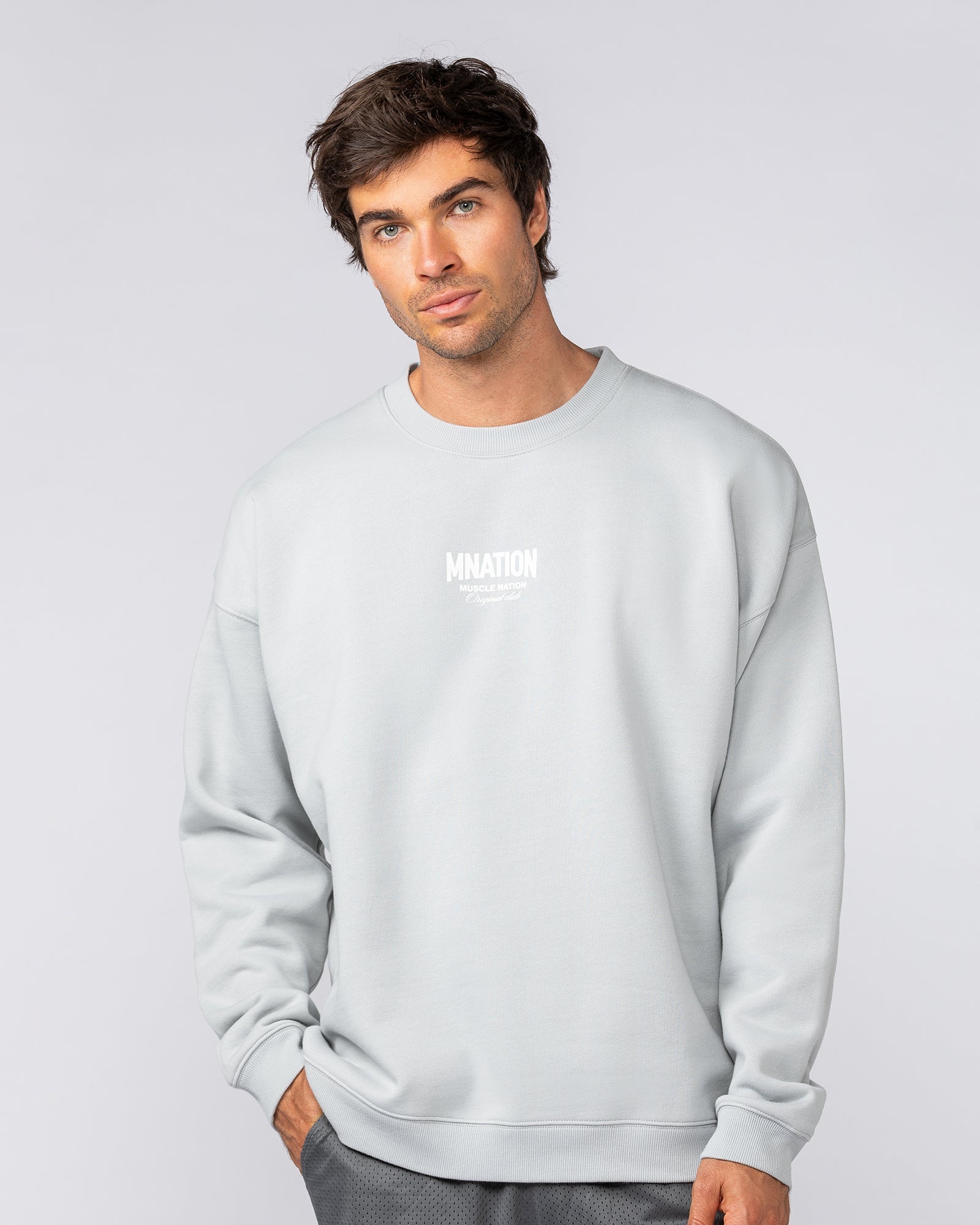 Heritage Crew Pullover - Light Grey