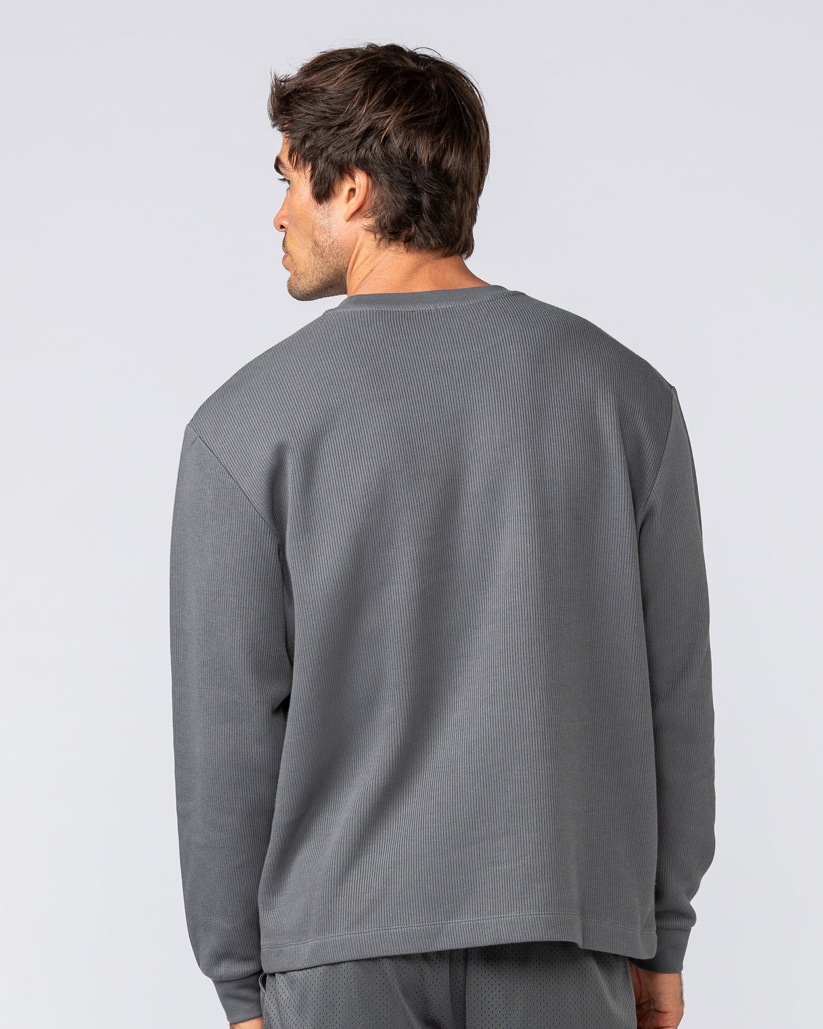 Rib Long Sleeve Tee - Tornado