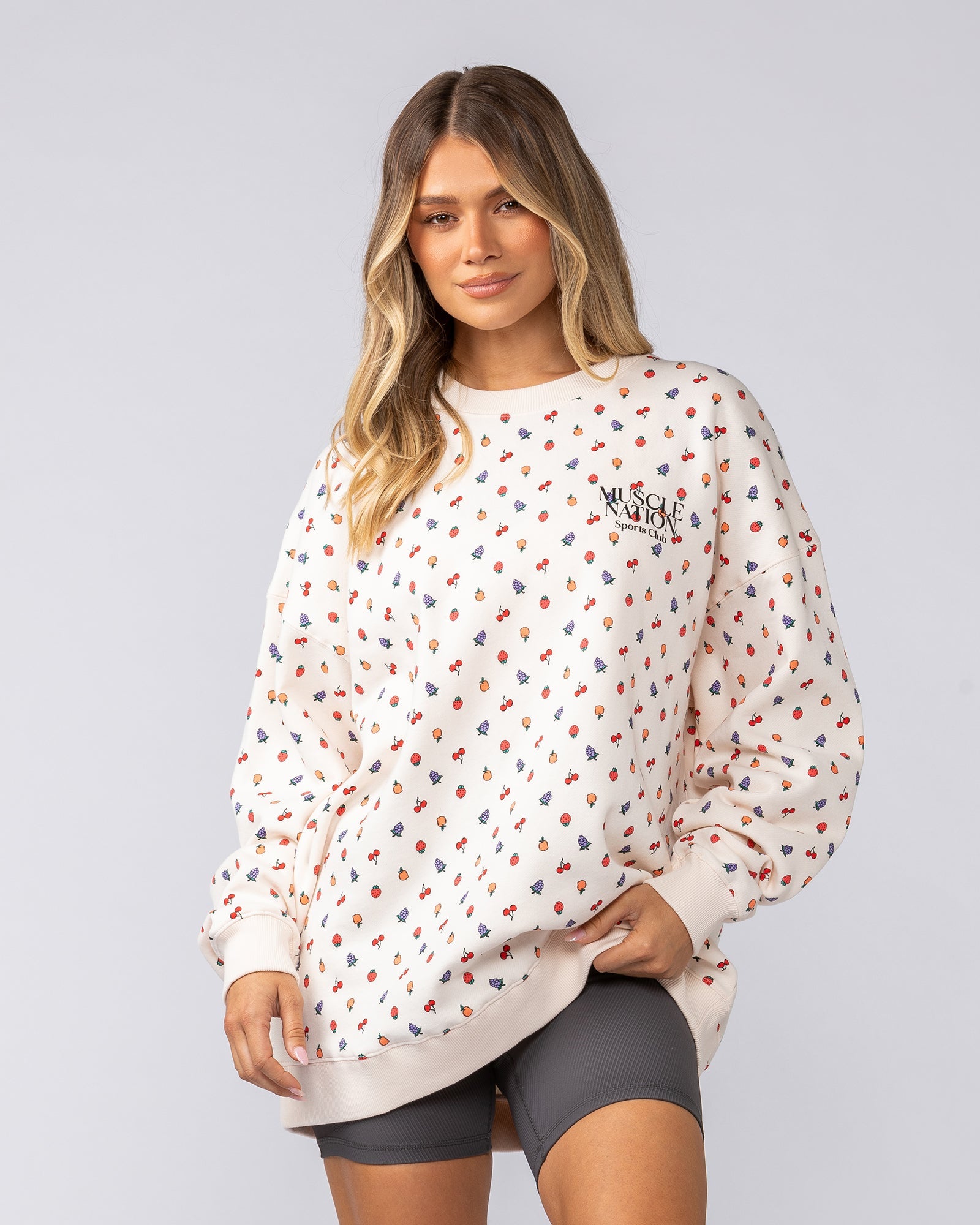 Smoothie Oversized Pullover - Smoothie Print
