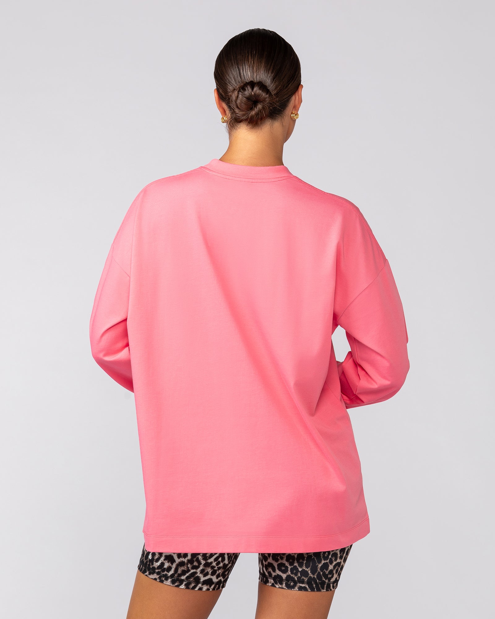 Stats Oversized Long Sleeve Tee - Calypso