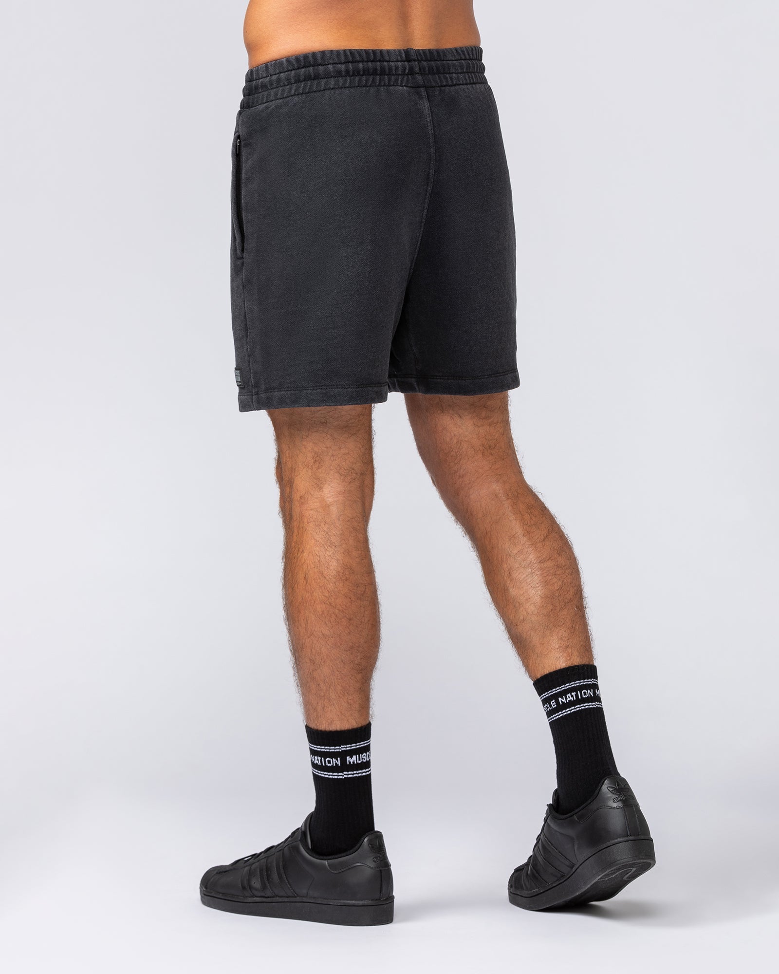 Loopback 5" Sweat Shorts - Washed Black