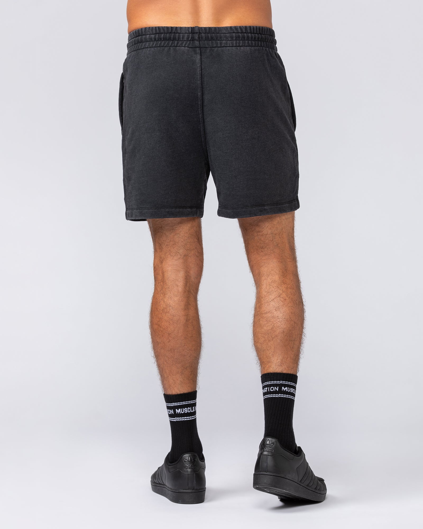 Loopback 5" Sweat Shorts - Washed Black