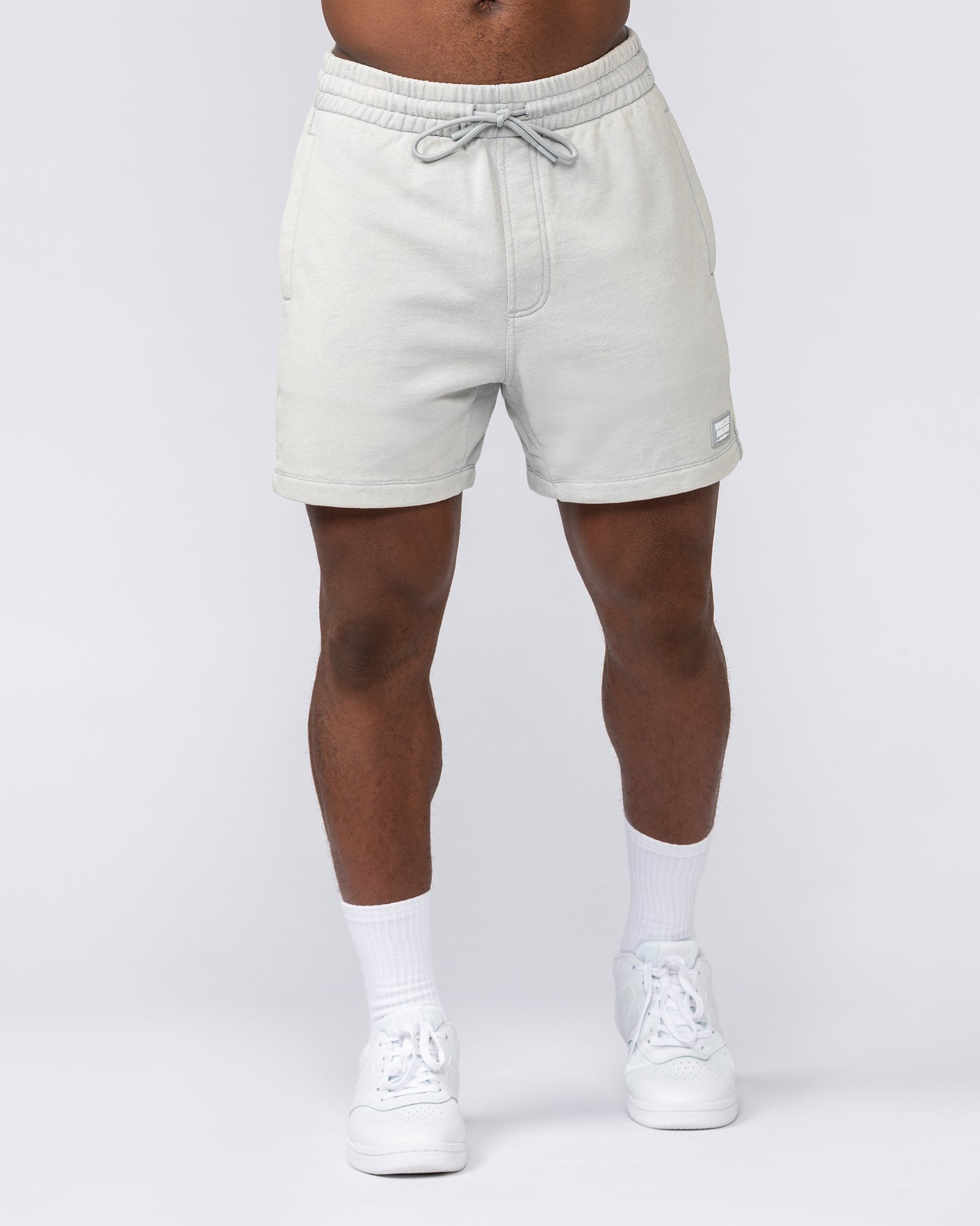 Loopback 5" Sweat Shorts - Washed Light Grey