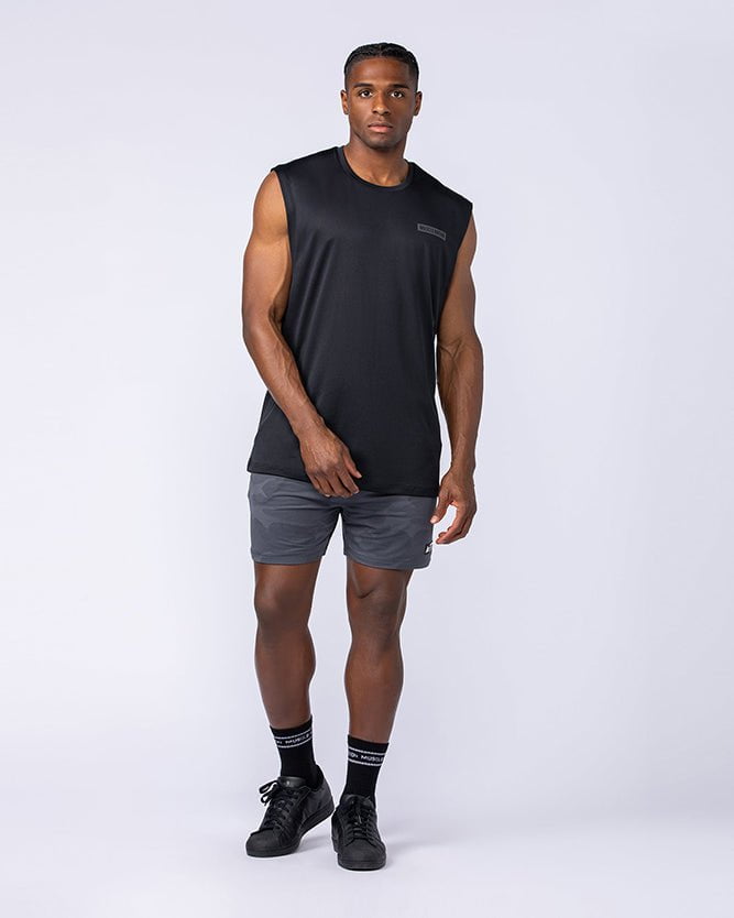 Tech Camo Lay Up 5" Shorts - Dark Grey Camo