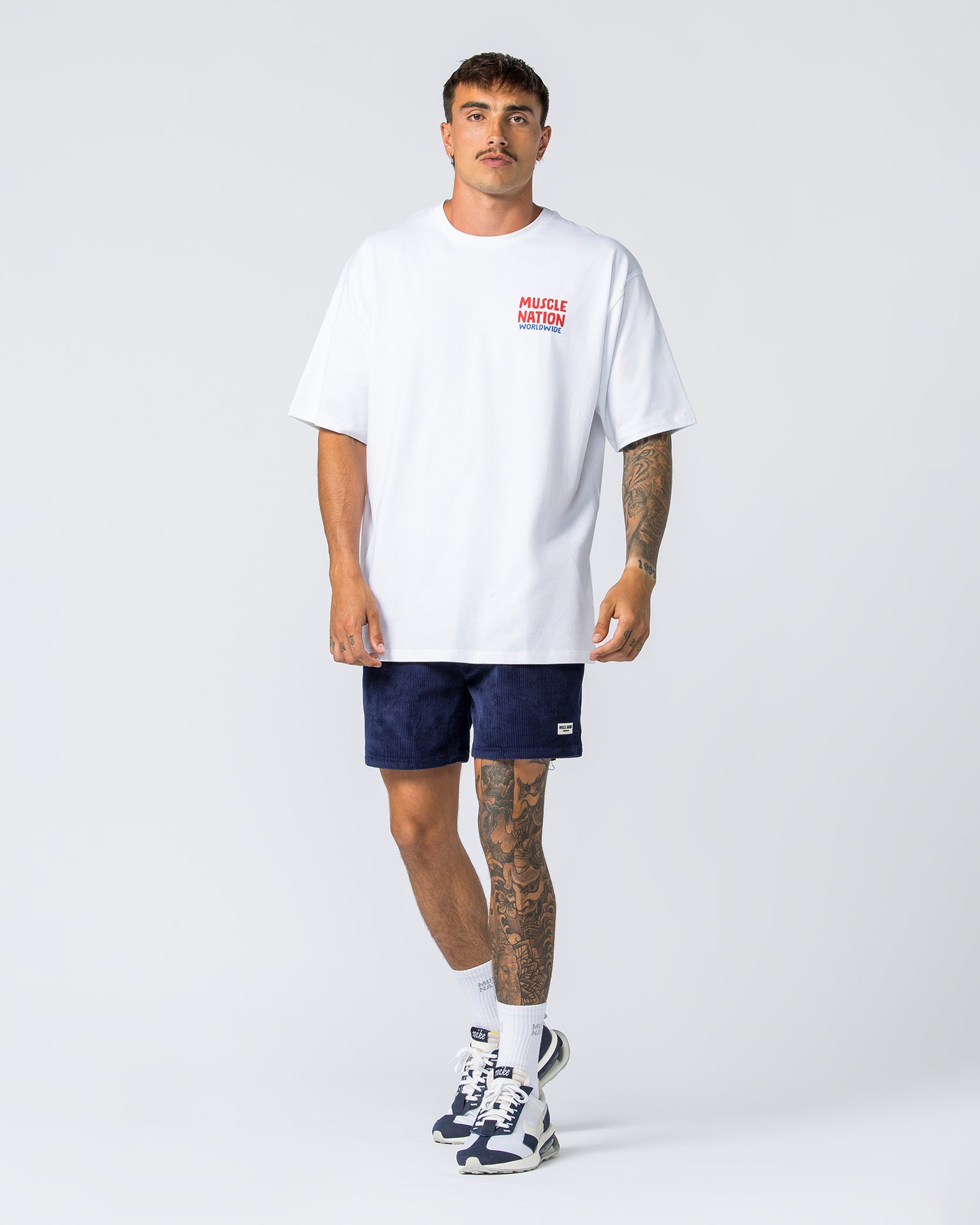 Mens Tour Oversized Tee - White