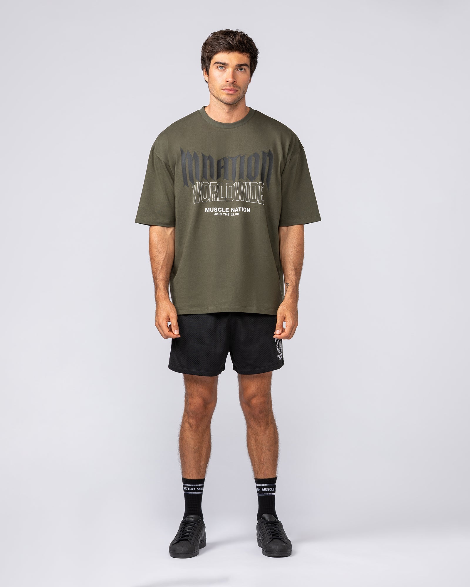 Metal Oversized Tee - Dark Khaki