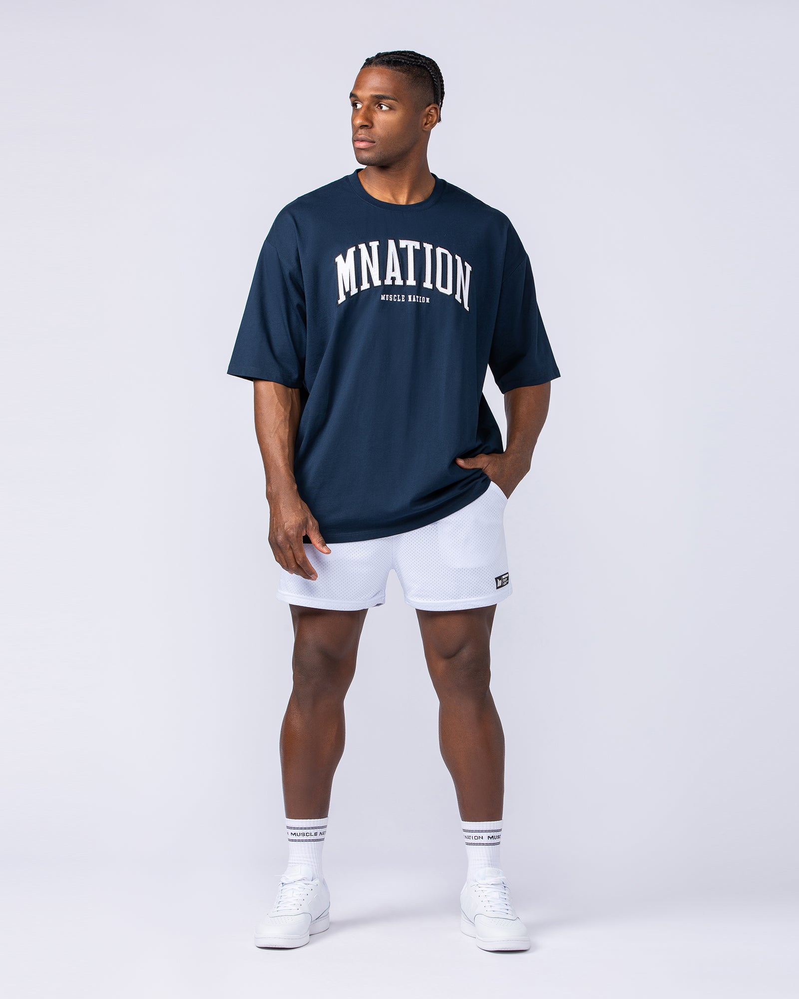 MN Varsity Oversized Tee - Navy