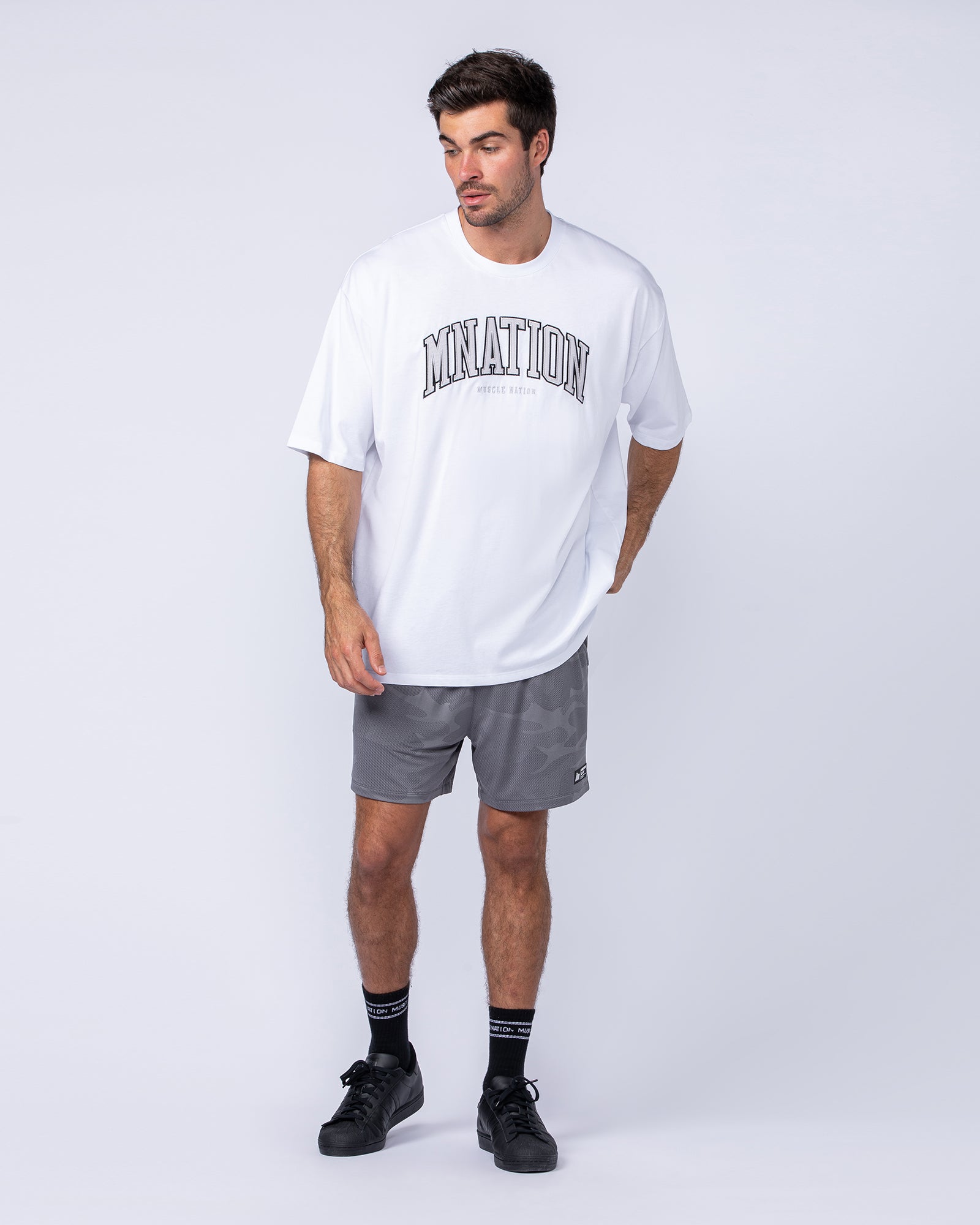 MN Varsity Oversized Tee - White