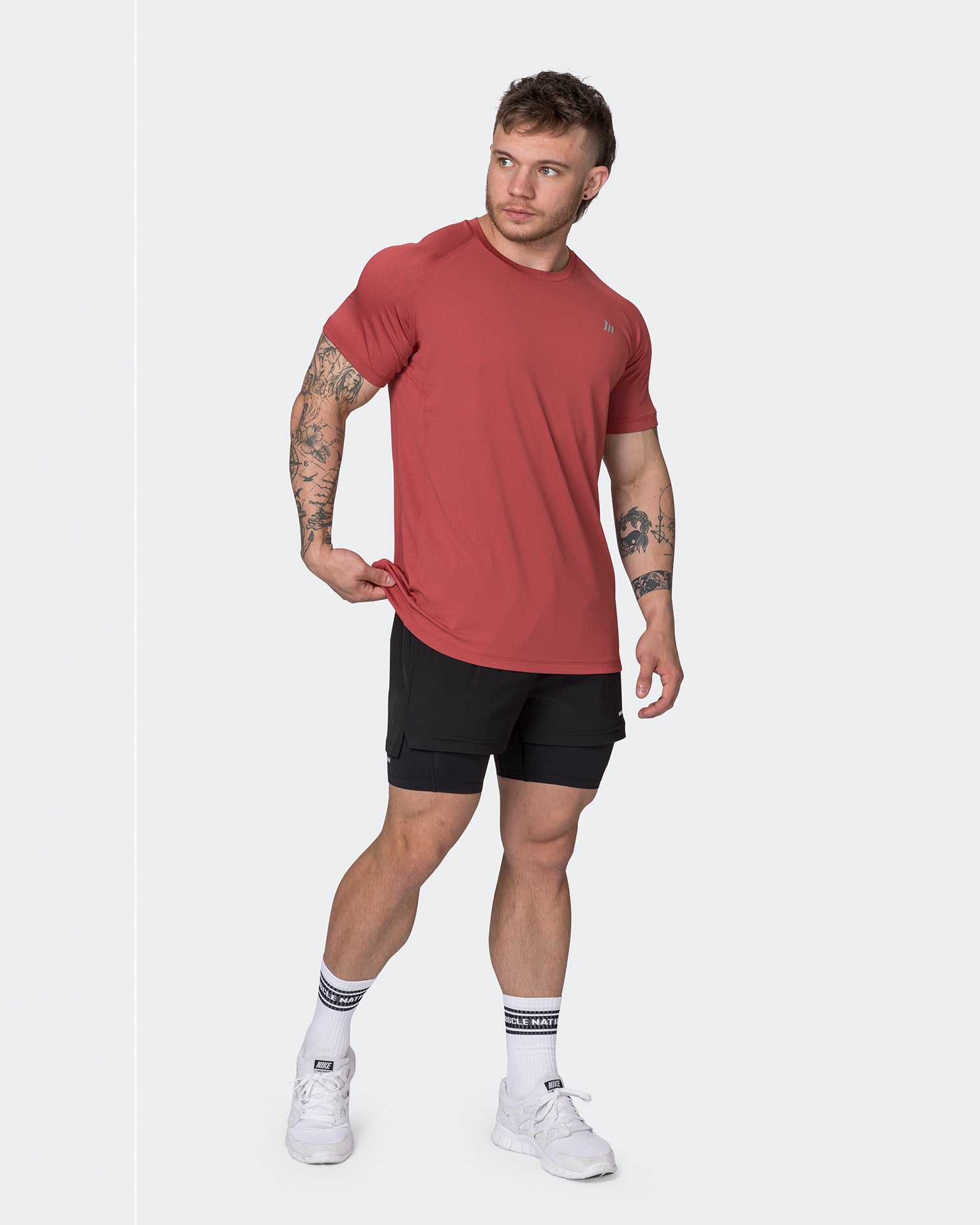 Ventilation Tee - Dusty Red