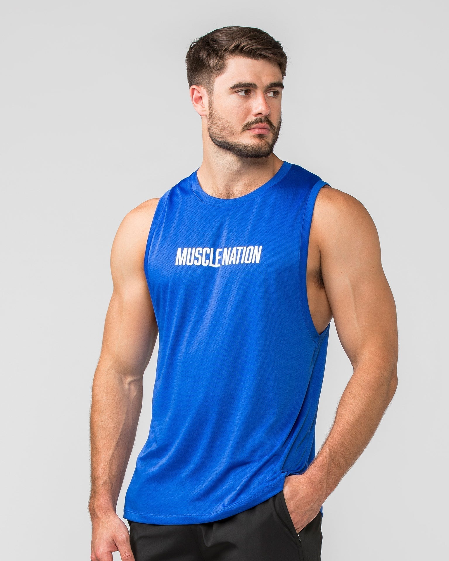Burly Training Tank - Bondi Blue