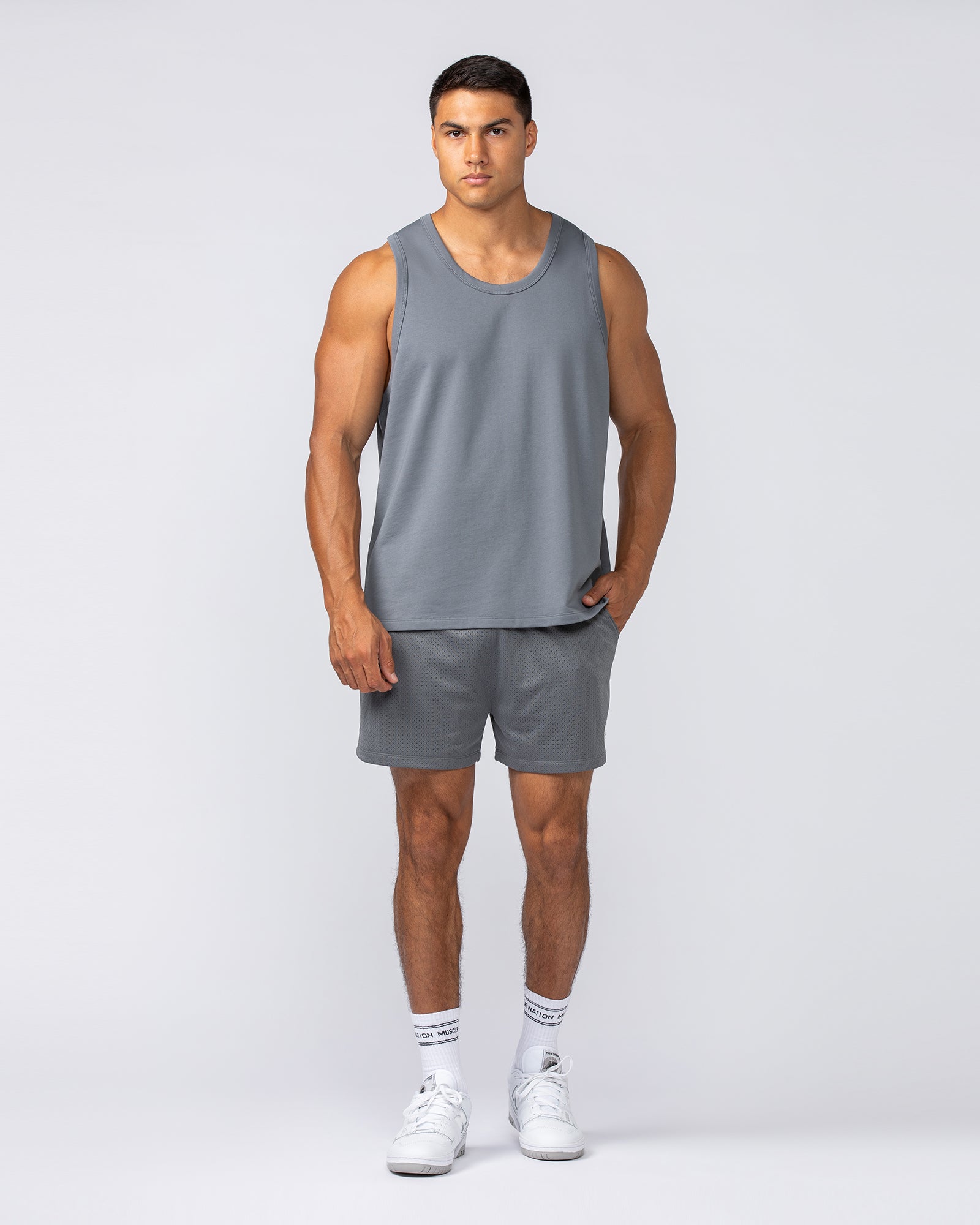 Lee Lem Loopback Tank - Platinum Grey