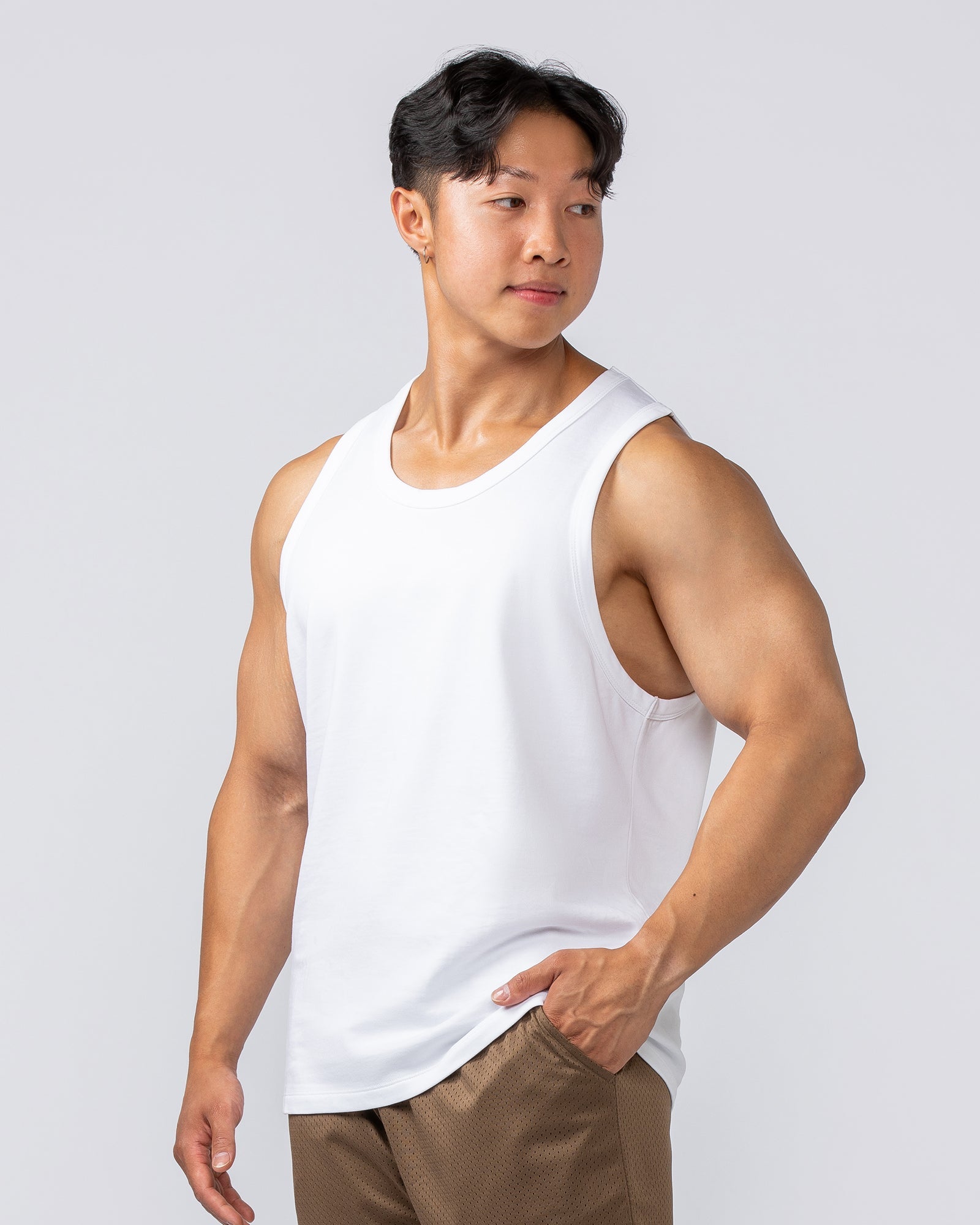 Lee Lem Loopback Tank - White