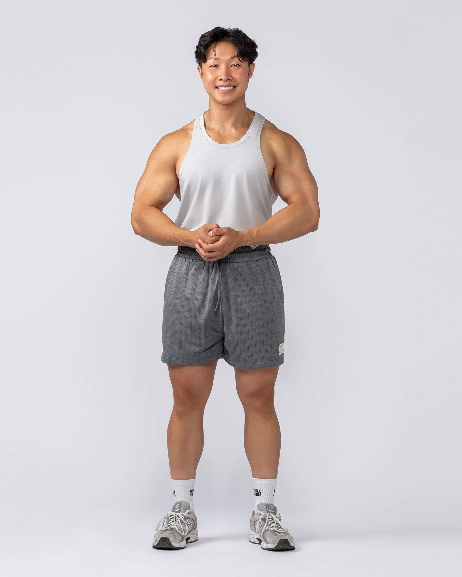 Lee Lem String Singlet - Ice Grey