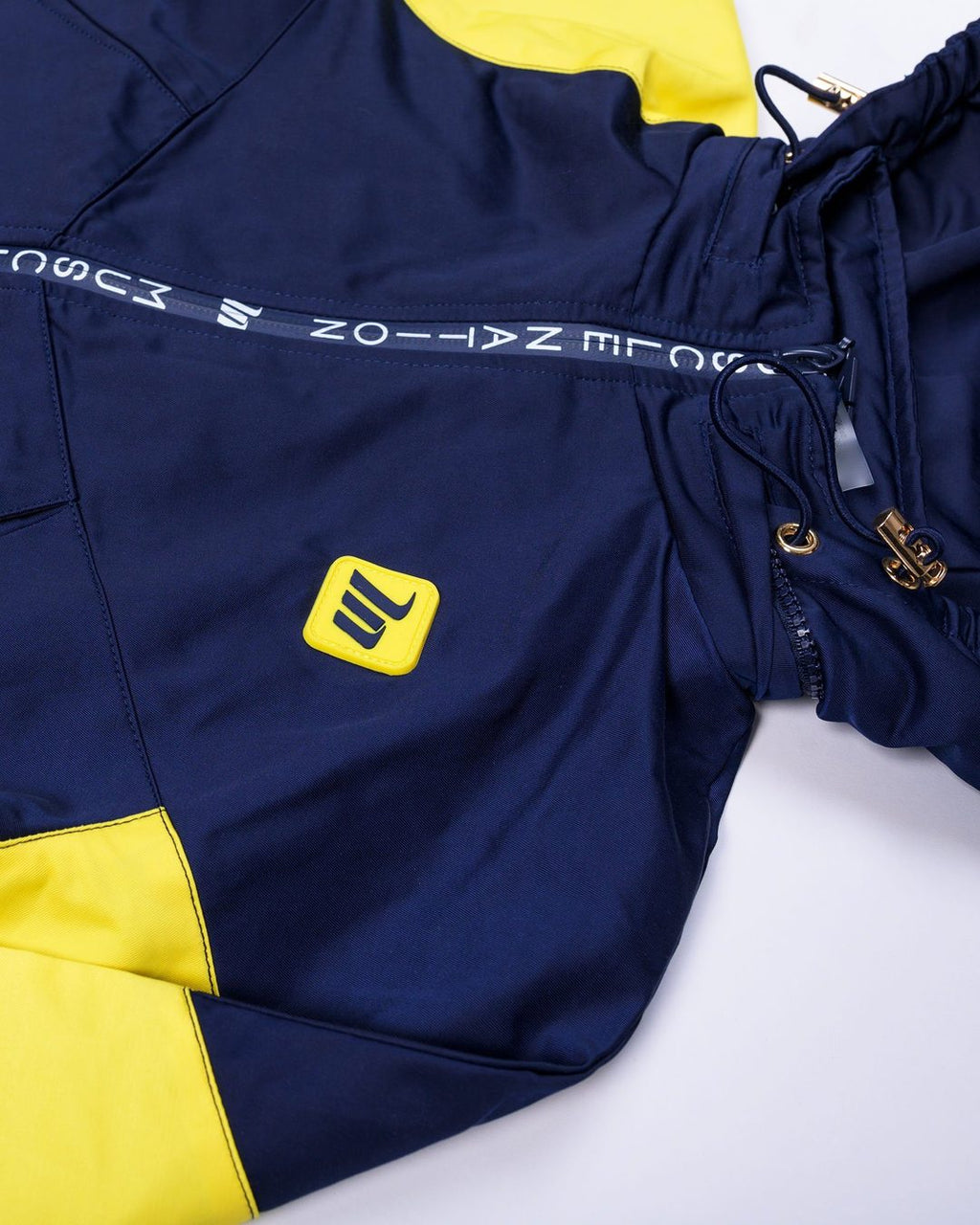 Kids MN Retro Tracksuit Jacket - Navy / Yellow