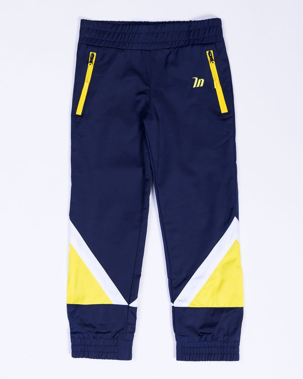 Kids MN Retro Tracksuit Pants - Navy / Yellow