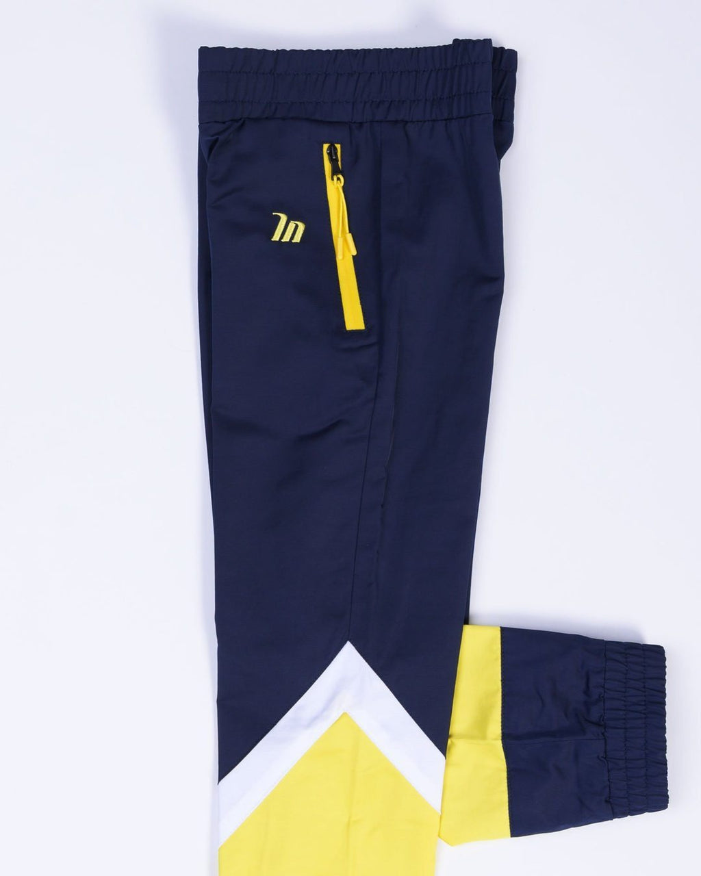Kids MN Retro Tracksuit Pants - Navy / Yellow