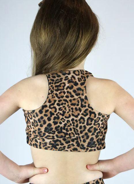 Animal Crop Top Sports Bra Youth Girls