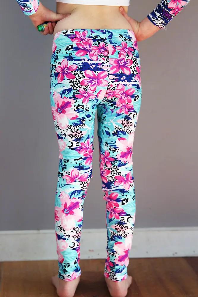 Hibiscus Youth Leggings/Tights
