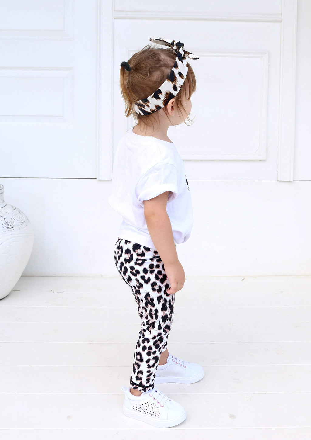 Junior Snow Leopard Leggings