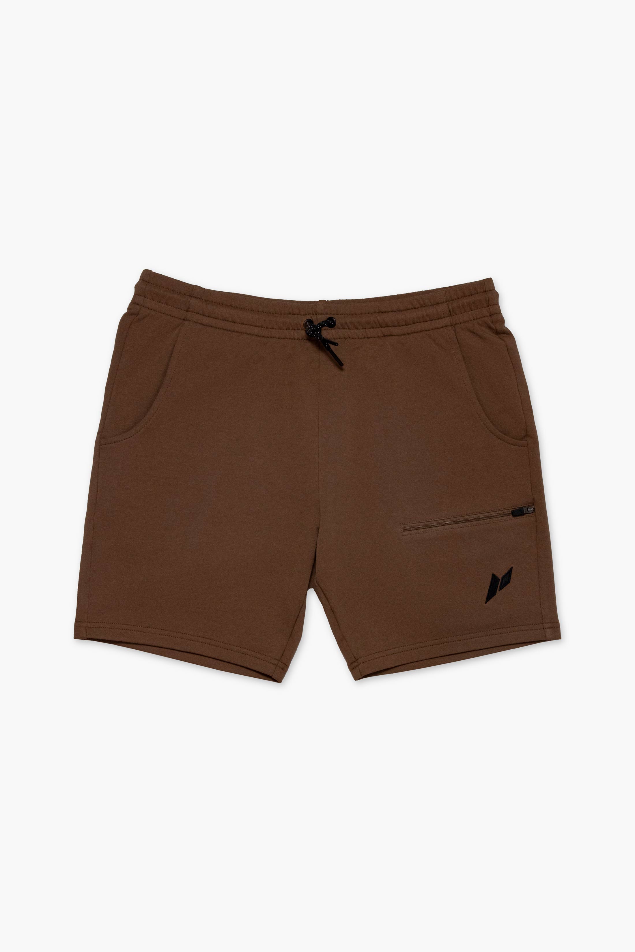 Tapered 7" Shorts - Brown